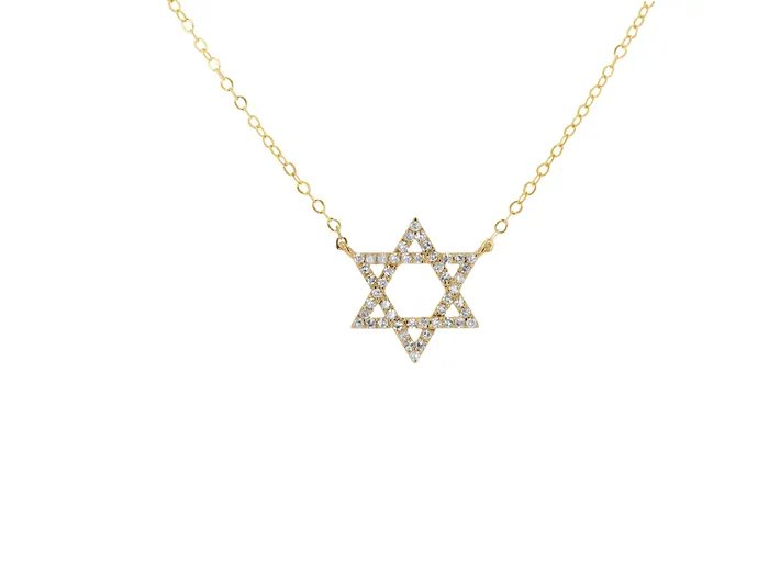 Rachel Reid Diamond Jewish Star Necklace Necklaces