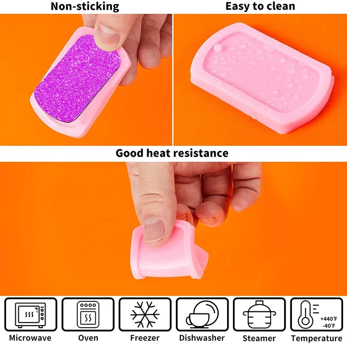 Resin Art Hub Earrings Dog tag Shape Silicone Mold Keychain and Pendants