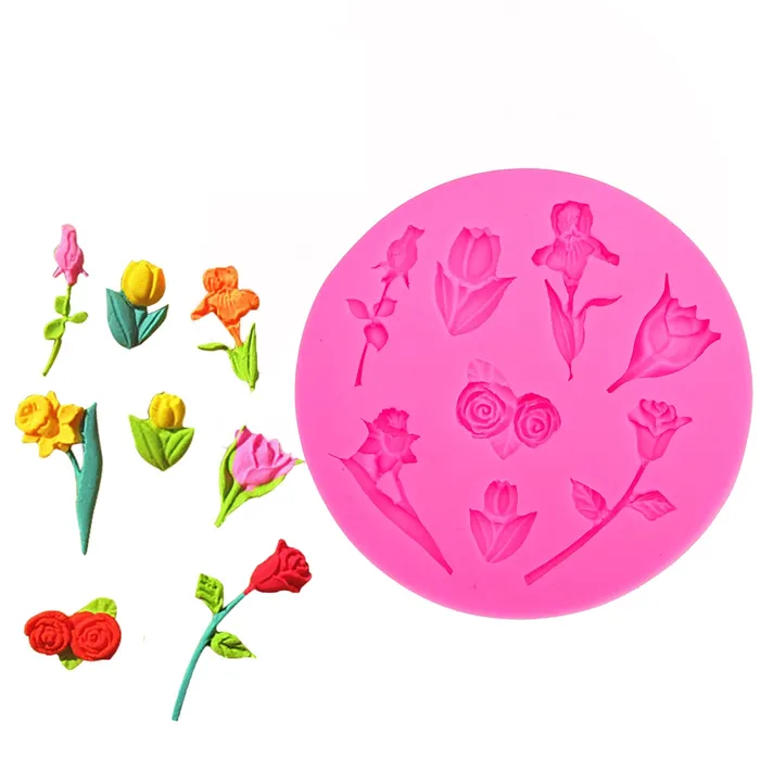 Resin Art Hub Earrings Flower Mould