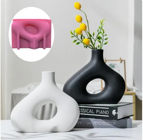 Resin Art Hub Earrings Hollow Bottle Arch Shaped Silicone Mold