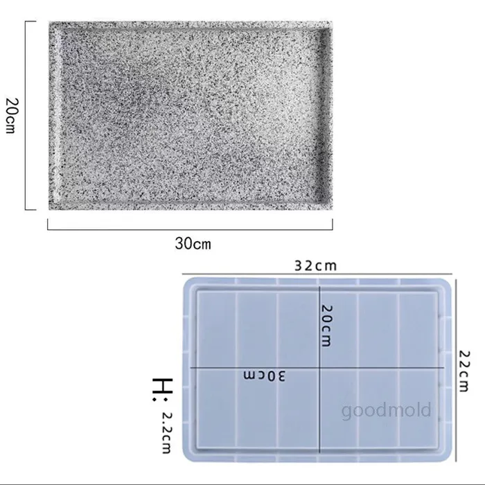 Resin Art Hub Necklaces Rectangle Silicon Mold for Jesmonite Art 3 variants