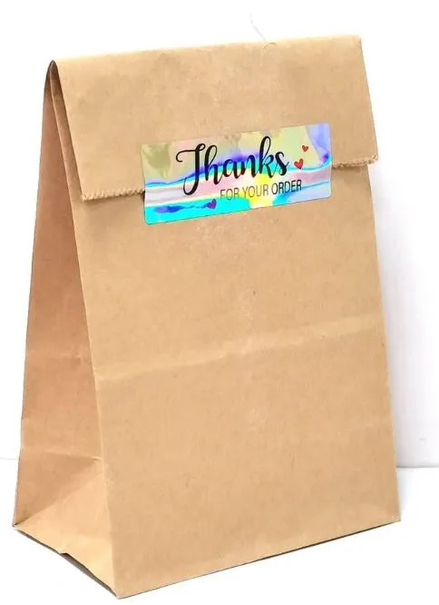 Resin Art Hub Necklaces Thank You Slogan Stickers for ECom Packs