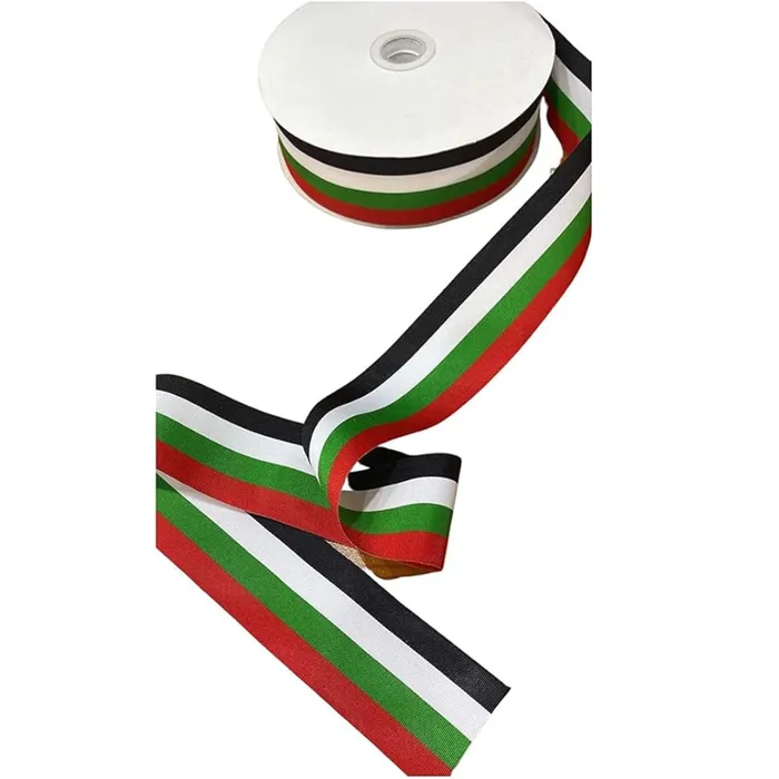 RESIN ART HUB Necklaces UAE Flag Themed Gift Wrapping Ribbon For ECom Packs