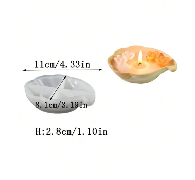 Resinarthub Cloud Storage Silicone Mold for Jesmonite Art Necklaces