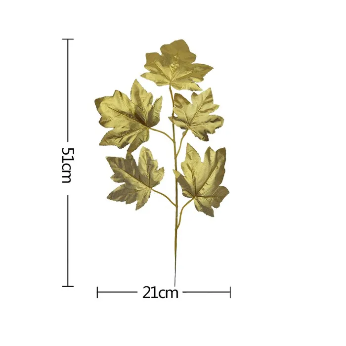 Resinarthub Decorative Golden Leaf Necklaces