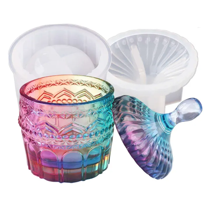 Resinarthub Earrings Container Storage Cup Silicone Mold