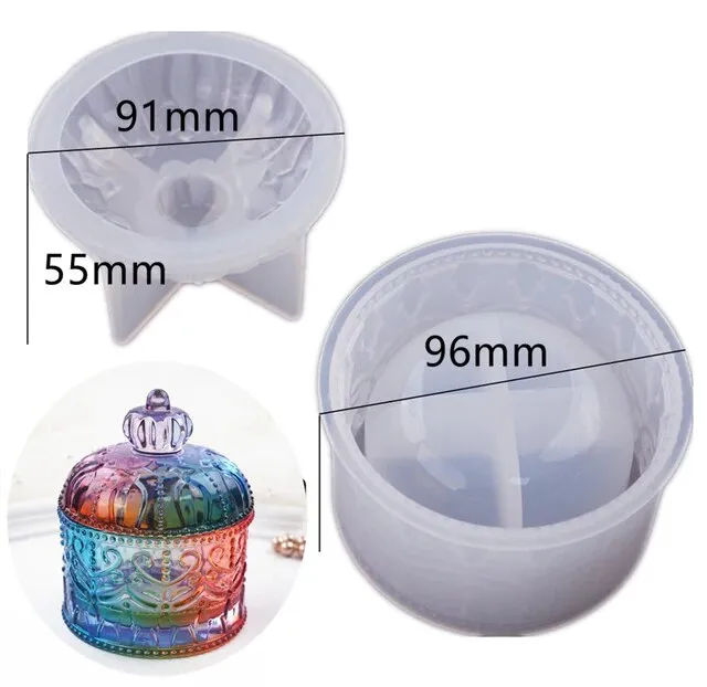 Resinarthub Earrings Container Storage Cup Silicone Mold