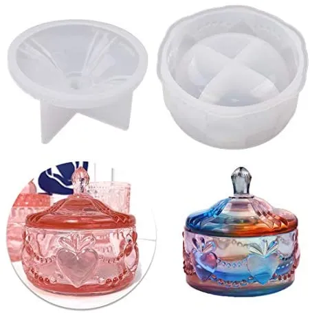 Resinarthub Earrings Container Storage Cup Silicone Mold