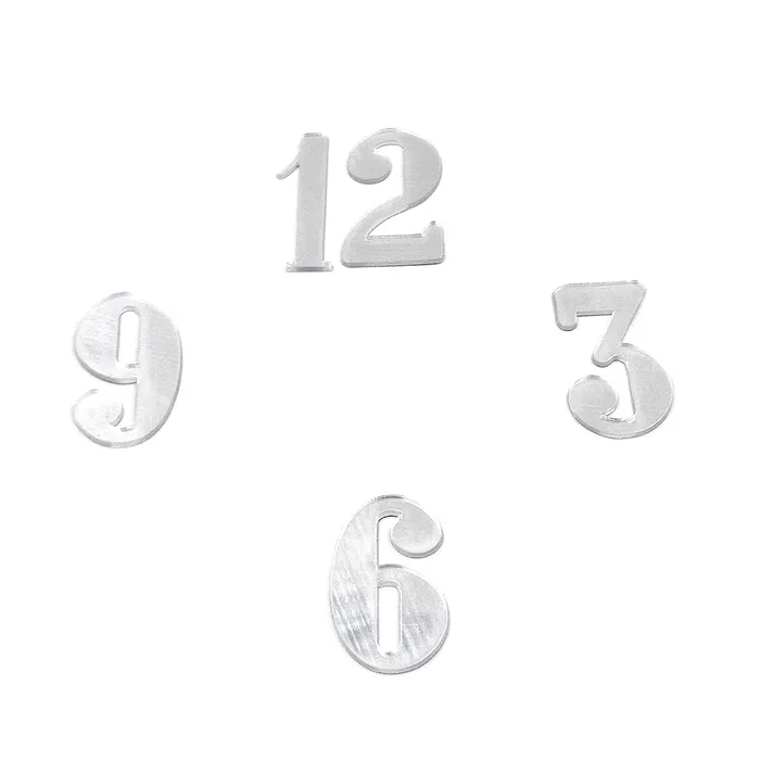 Resinarthub Rings Acrylic Clock Accessories Silver 14 variants Resinarthub Rings Acrylic Clock Accessories Silver 14 variants