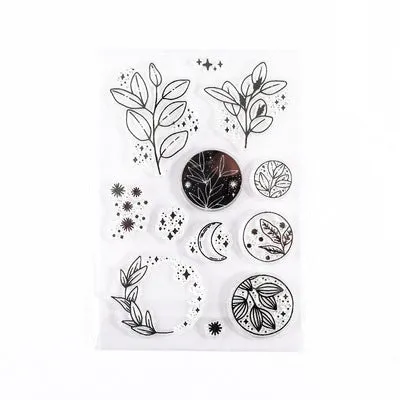 Resinarthub Transparent Rubber Stamp Multi Design for Jesmonite Art Necklaces