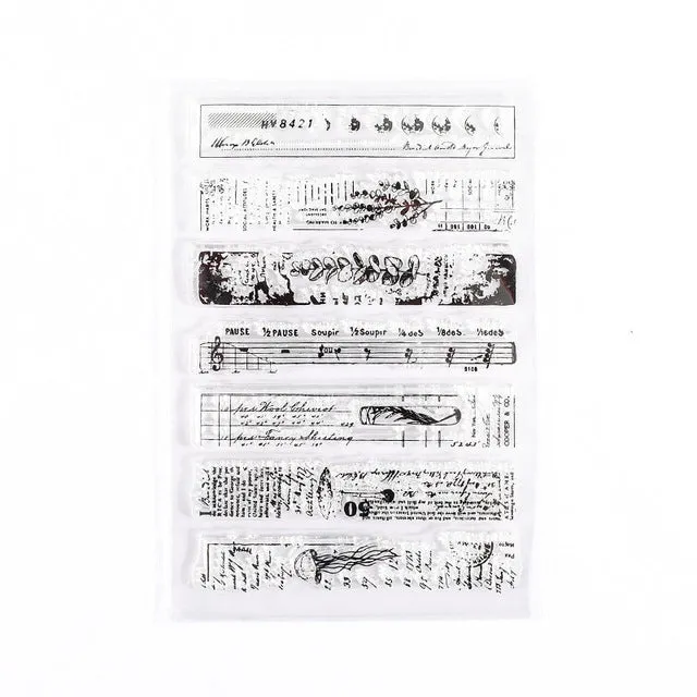 Resinarthub Transparent Rubber Stamp Multi Design for Jesmonite Art Necklaces