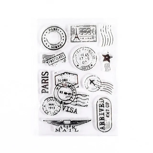 Resinarthub Transparent Rubber Stamp Multi Design for Jesmonite Art Necklaces