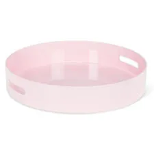 Rings Abbott Pink Glossy Round Tray