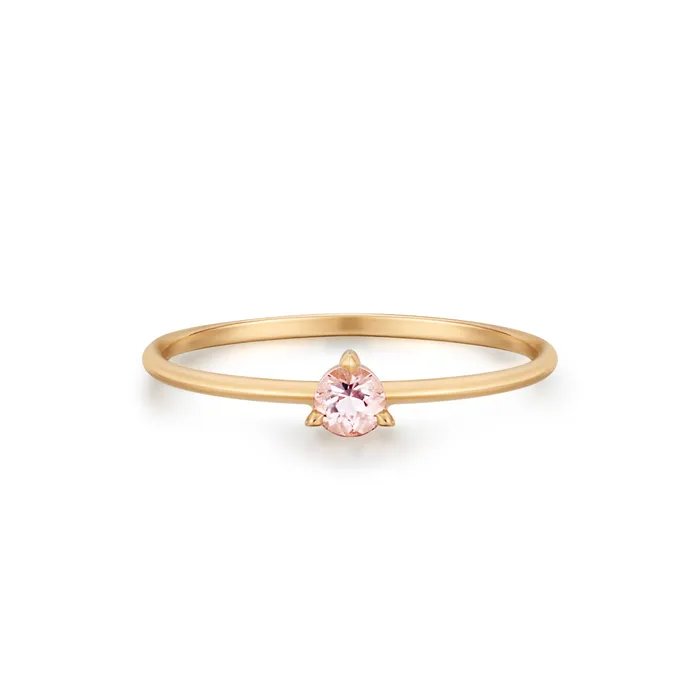 Rings AURELIE GI BLOSSOM Morganite Solitaire Ring