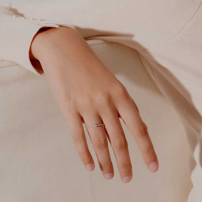 Rings AURELIE GI BLOSSOM Morganite Solitaire Ring