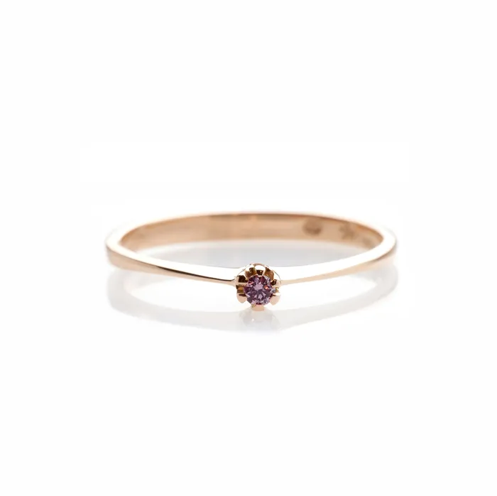 Rings Langerman Diamonds Raspberry Diamond Delicate Ring