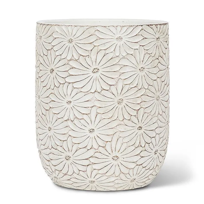 Rings Large Daisy Planter Pot 8 H Abbott