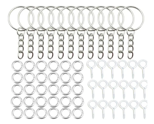 Rings Resinarthub 110pcs of Keychain Ring Set for Resin Art Rings Resinarthub 110pcs of Keychain Ring Set for Resin Art