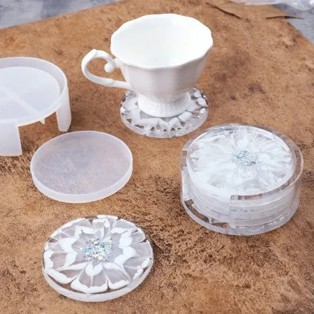 Rings Resinarthub Coaster Organizer Set with Coaster Mold