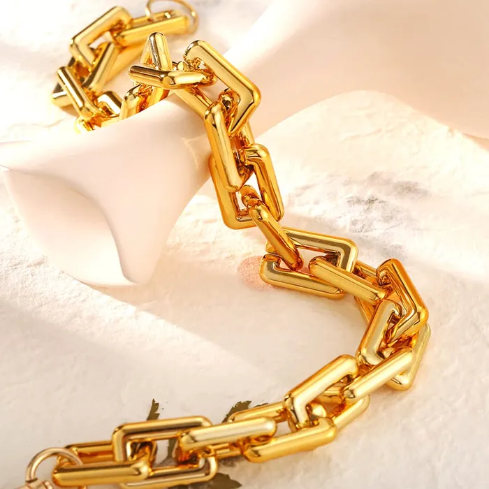 Rings Yellow Chimes Yellow Chimes Choker Necklace for Women Combo of 2 PCs Gold Plated Layered Thick Chain Heart Locket Choker Necklace for Women and Girls
