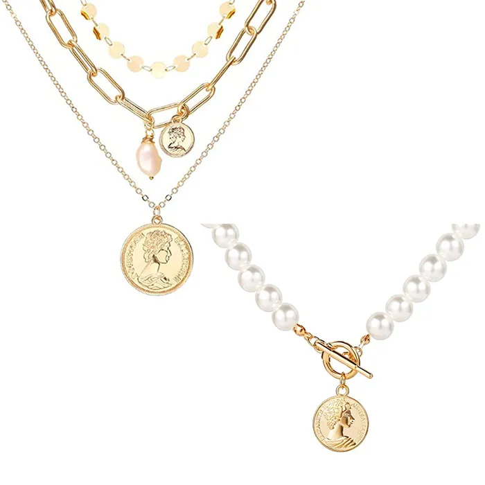 Rings Yellow Chimes Yellow Chimes Layered Necklace for Women 2 Pcs Combo Multilayer Gold Toned Crystal Drop Choker Necklace for Women and Girls Rings Yellow Chimes Yellow Chimes Layered Necklace for Women 2 Pcs Combo Multilayer Gold Toned Crystal Drop Choker Necklace for Women and Girls