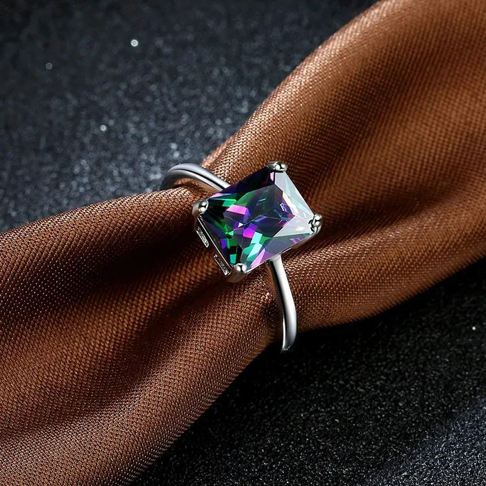 Rings Yellow Chimes Yellow Chimes Ring for women Exquisite Shades Reflecting Eye catching Crystal Cocktail Ring for Women and Girls