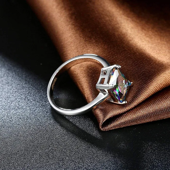 Rings Yellow Chimes Yellow Chimes Ring for women Exquisite Shades Reflecting Eye catching Crystal Cocktail Ring for Women and Girls