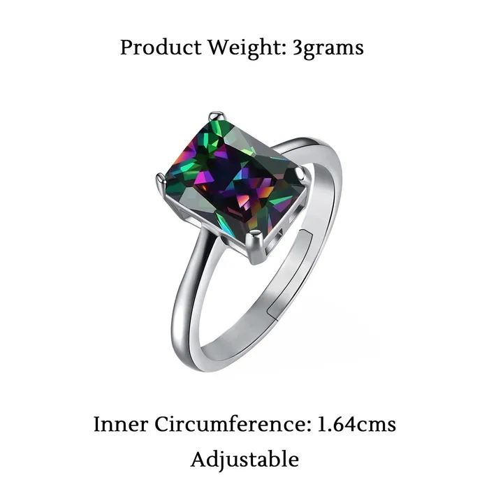 Rings Yellow Chimes Yellow Chimes Ring for women Exquisite Shades Reflecting Eye catching Crystal Cocktail Ring for Women and Girls