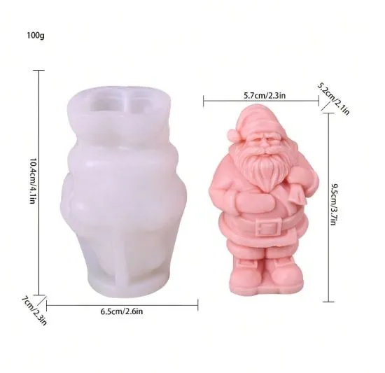 Santa Shaped Silicone Mold for Jesmonite Art RESIN ART HUB Earrings