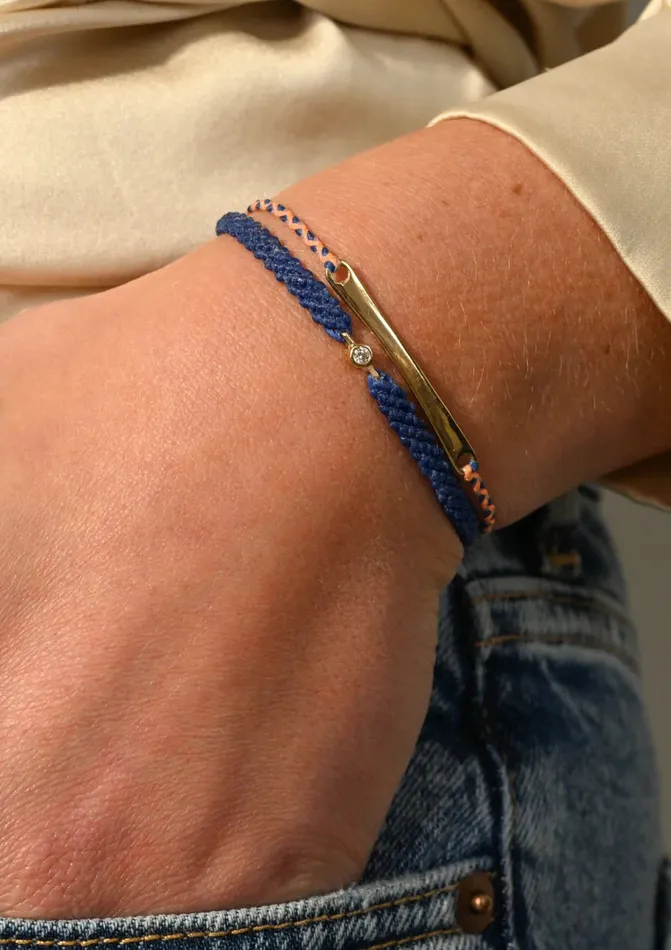 Scosha Bracelets Classic Diamond Bracelet in Indigo