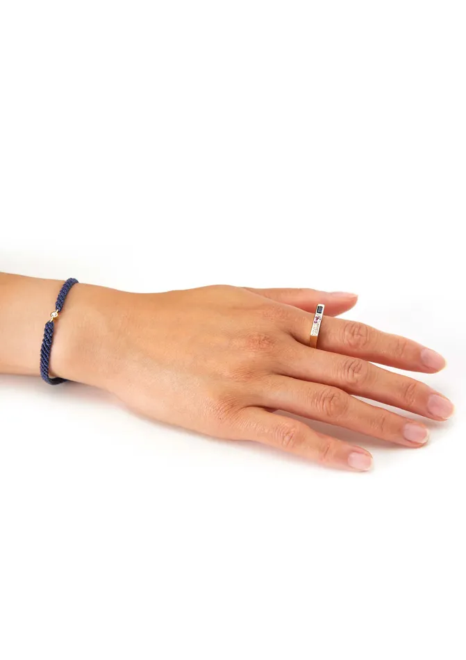 Scosha Bracelets Classic Diamond Bracelet in Indigo