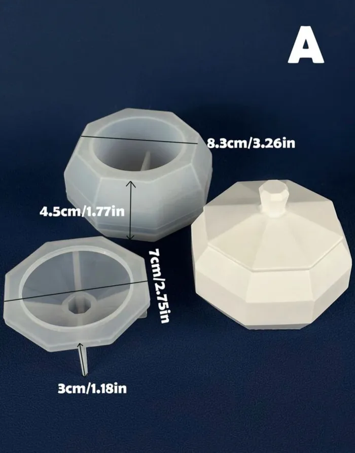 Slicing Storage Box for Jesmonite Art Resin Art Hub Necklaces