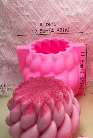 Spiral Wave Silicone Molds For Candle Making Resin Art Hub Necklaces
