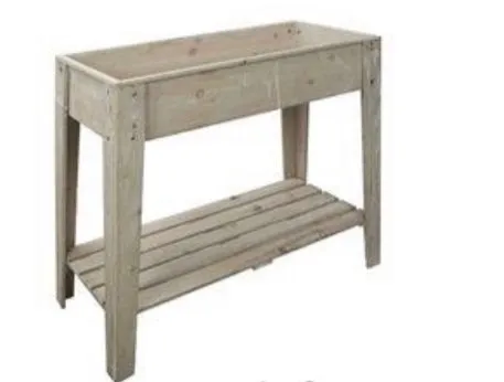 Splash Earrings Wood Planter Box wLegs Pick Up Only