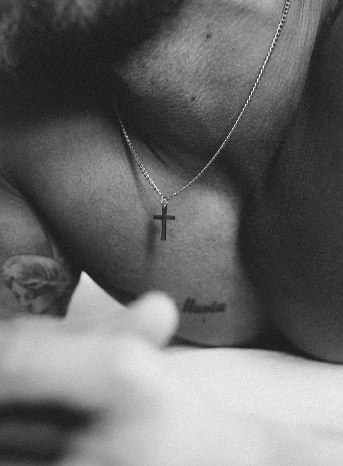 Sweatproof Waterproof Stainless Steel Cross For Men WE ARE ALL SMITH Mens Jewelry Clothing Necklaces