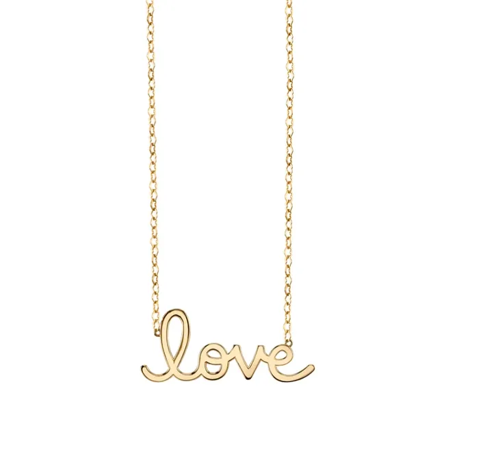 sydney evan Necklaces 14K GOLD PURE LOVE NECKLACE