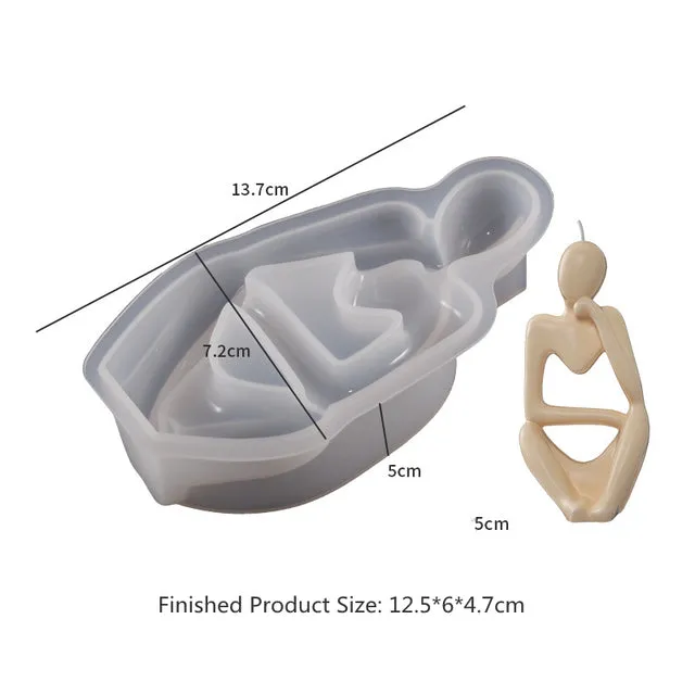 Thinker Statue Silicone Moulds Resinarthub Earrings