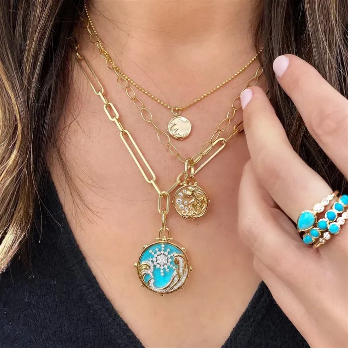 Three Stories Jewelry Earrings Classic Small Beaded Chain