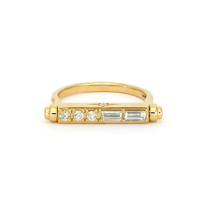 Three Stories Jewelry Rings Show Your Love Engraved Narrow Flip Ring