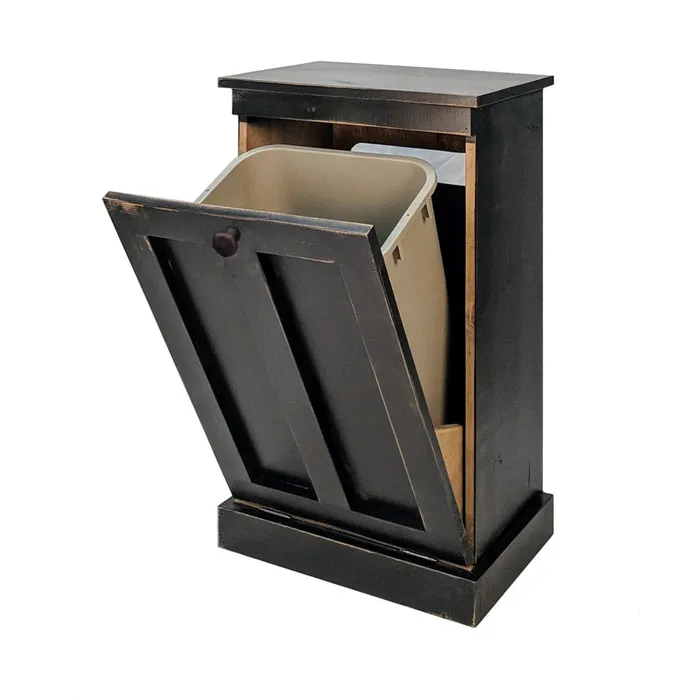 Tilt Bin Antique White Pick Up Only Spring Water Woodcraft Rings