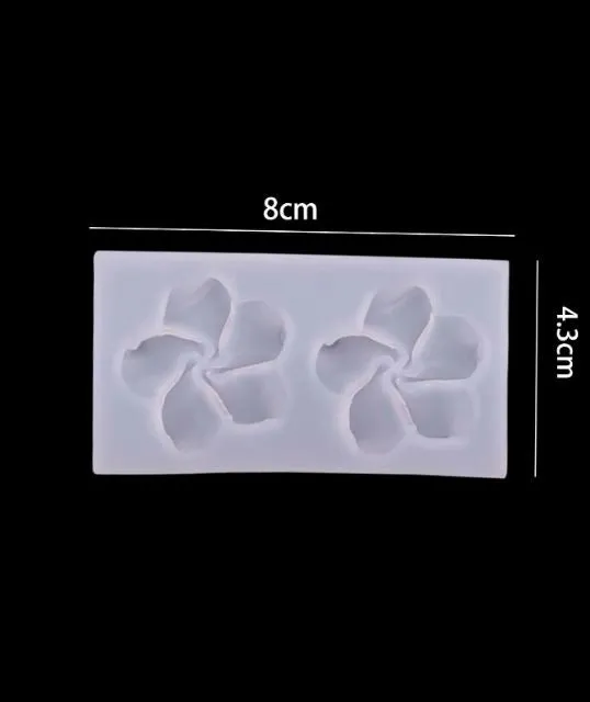 Twin Flower Shaped Silicone Mold for Candle Making RESIN ART HUB Earrings