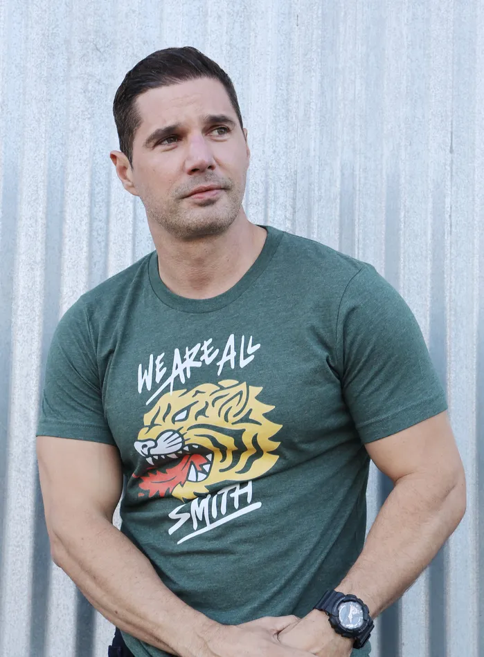 WAAS Tiger Green Heather Short Sleeve Unisex tshirt WE ARE ALL SMITH Mens Jewelry Clothing Earrings