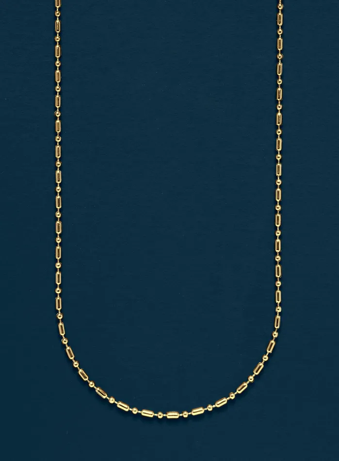 WE ARE ALL SMITH 1mm Minimalist Gold Mens Chain Necklace Necklaces