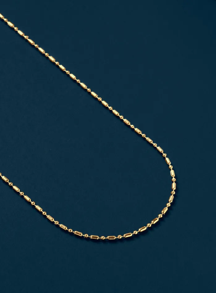 WE ARE ALL SMITH 1mm Minimalist Gold Mens Chain Necklace Necklaces