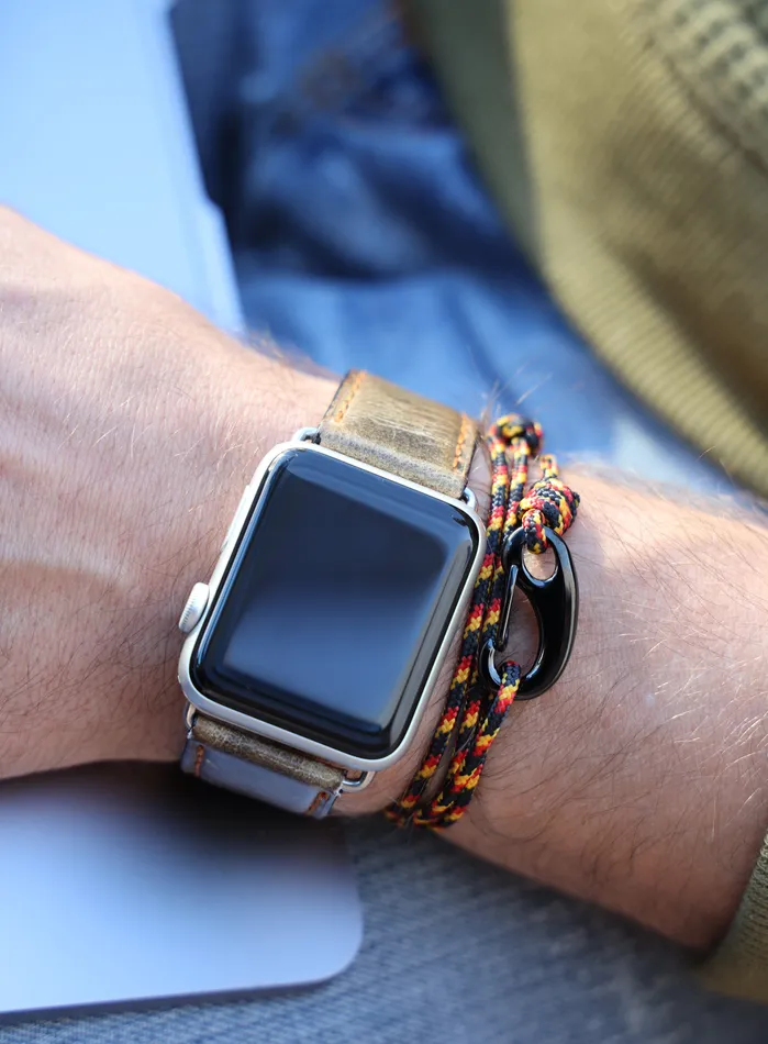 We Are All Smith Bracelets Black Red Tactical Cord Bracelet for Men Black Clasp