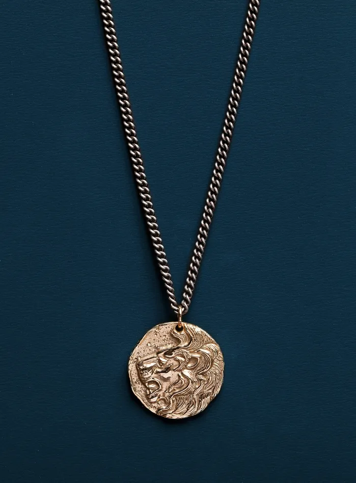 WE ARE ALL SMITH Mens Jewelry Clothing Necklaces Bronze Sterling Lion Head Pendant Necklace for Men WE ARE ALL SMITH Mens Jewelry Clothing Necklaces Bronze Sterling Lion Head Pendant Necklace for Men