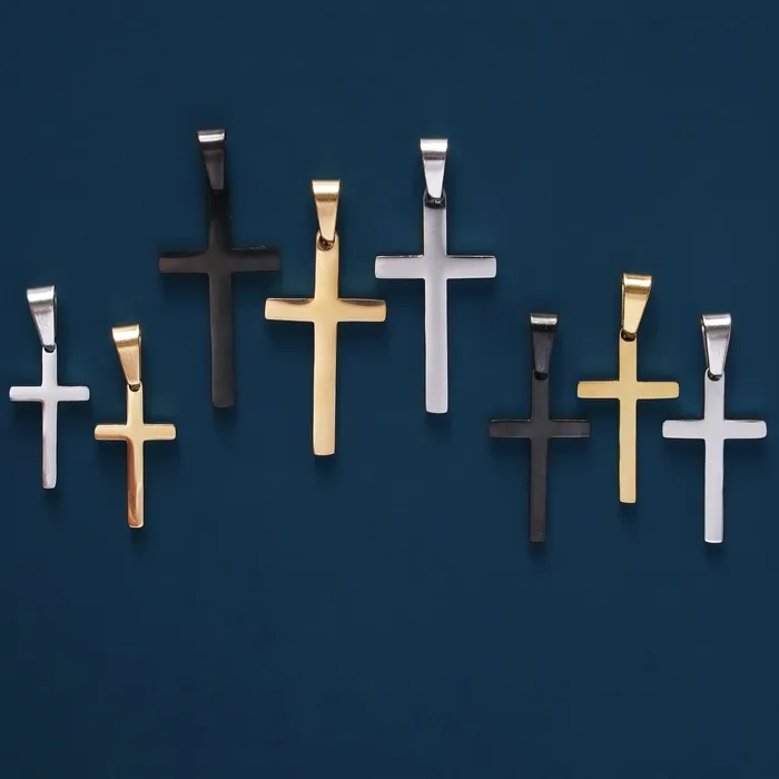 WE ARE ALL SMITH Mens Jewelry Clothing Necklaces Gold Silver or Black Cross Pendant WE ARE ALL SMITH Mens Jewelry Clothing Necklaces Gold Silver or Black Cross Pendant