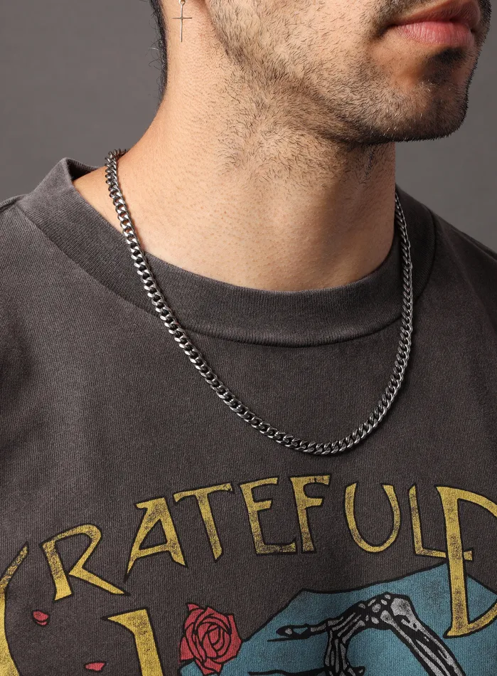 WE ARE ALL SMITH Mens Jewelry Clothing Waterproof Miami Cuban 6mm thick chain Necklaces