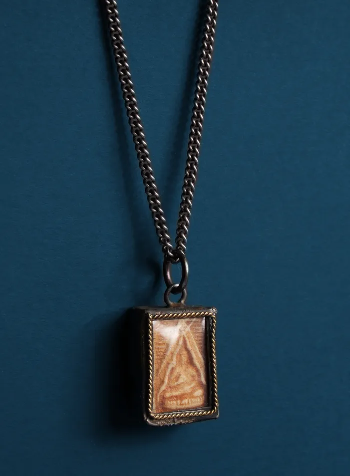 WE ARE ALL SMITH Necklaces Red Sitting Buddha Amulet Necklace for Men