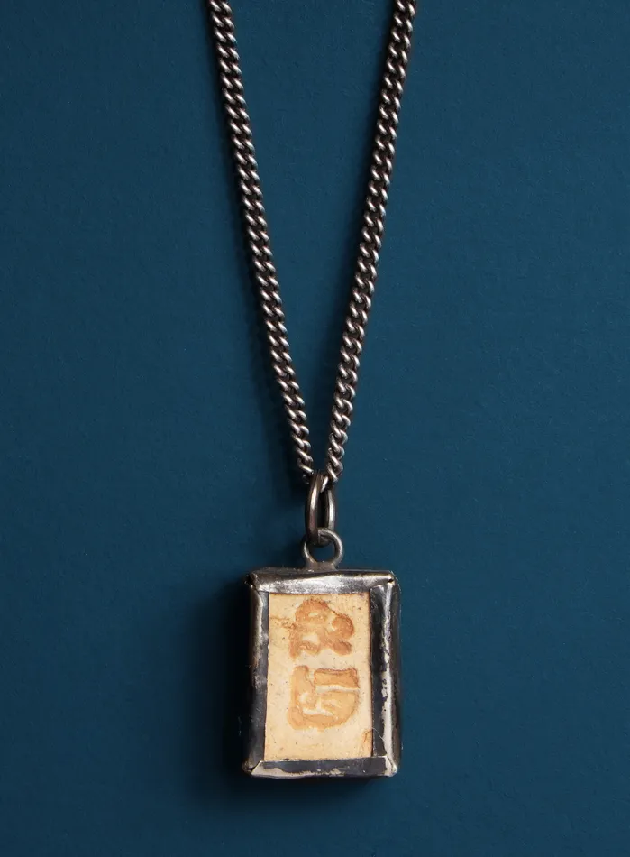 WE ARE ALL SMITH Necklaces Red Sitting Buddha Amulet Necklace for Men
